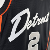 2023/24 Pistons CUNNINGHAM #2 Black City Edition NBA Jerseys