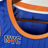 2023/24 NY Knicks BARRETT #9 Blue City Edition NBA Jerseys