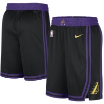 2023/24 Lakers Black NBA Cotton Pants