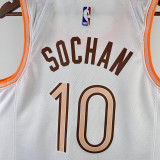 2023/24 Spurs SOCHAN #10 White City Edition NBA Jerseys