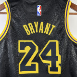 Lakers BRYANT #24 Black Kids NBA Jersey