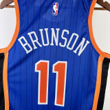 2023/24 NY Knicks BRUNSON #11 Blue City Edition NBA Jerseys