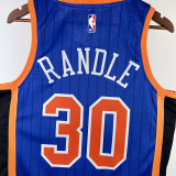 2023/24 NY Knicks RANODLE #30 Blue City Edition NBA Jerseys