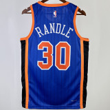 2023/24 NY Knicks RANODLE #30 Blue City Edition NBA Jerseys