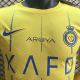 2023/24 Al Nassr Home Yellow Player Version Long Sleeve Jersey