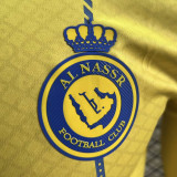 2023/24 Al Nassr Home Yellow Player Version Long Sleeve Jersey