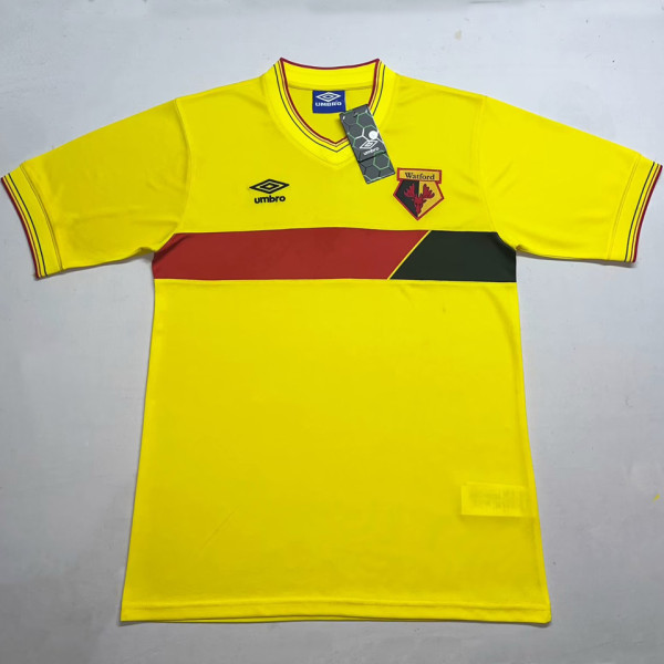 1985/1988 Watford Home Yellow Retro Soccer Jersey