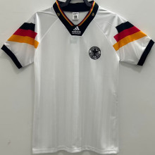 1992 Germany Home White Retro Soccer Jersey
