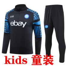 2024 Napoli Dark Blue Kids Sweater Tracksuit