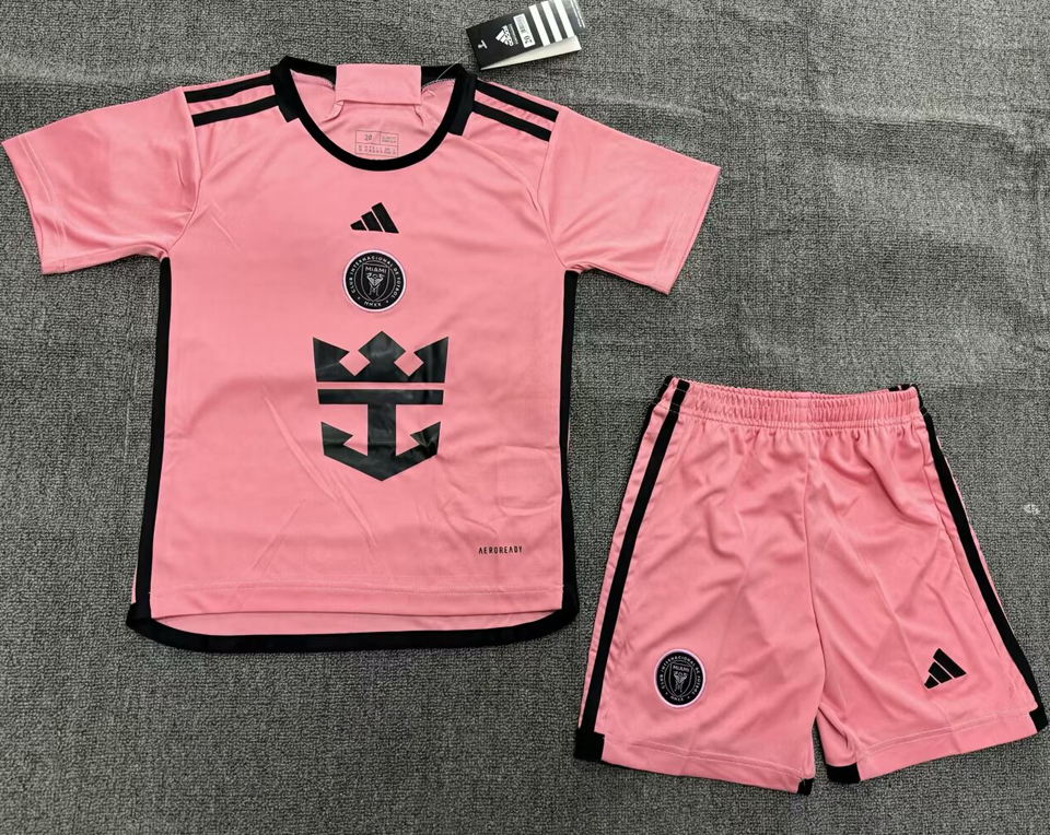 2024 25 Inter Miami Home Pink Kids Soccer Jersey   E451a9acff5ff931 