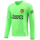 2023/24 M Utd Goalkeeper Green Long Sleeve Soccer Jersey