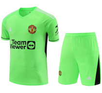 2023/24 M Goalkeeper Green Fans Soccer Jersey(A Set)