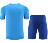 2023/24 M Utd Goalkeeper Blue Fans Soccer Jersey(A Set)