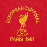 1981 LFC UCL Final Home Red Retro Soccer Jersey
