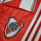 1996 River Plate Away Red Retro Soccer Jersey