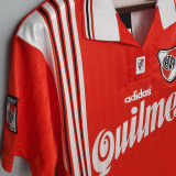 1996 River Plate Away Red Retro Soccer Jersey