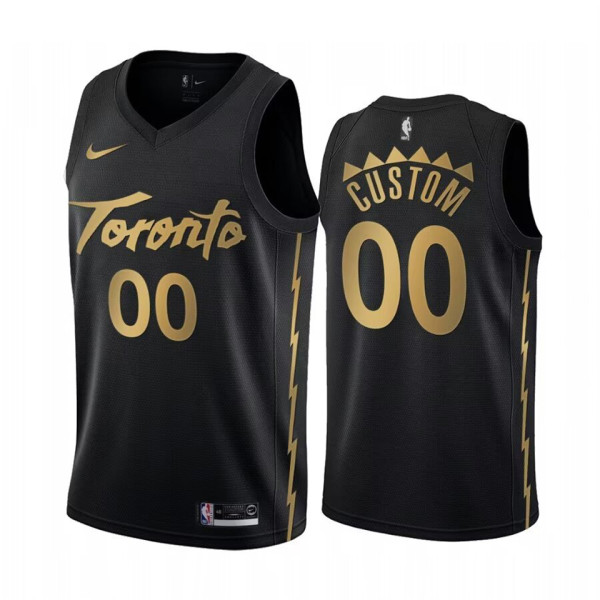 2024 Toronto Raptors CUSTOM #00 Black NBA Jerseys