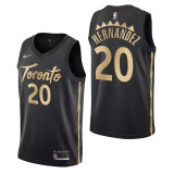 2024 Toronto Raptors HERNANDEZ #20 Black NBA Jerseys