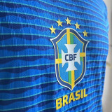 2024/25 Brazil Away Blue Player Version Jersey