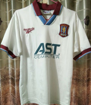 1995/96 Aston Villa Away White Retro Soccer Jersey