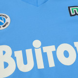 1986/87 Napoli Home Blue Retro Long Sleeve Soccer Jersey