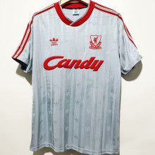 1988/89 LFC Away Grey Retro Soccer Jersey