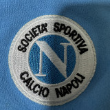 1987/88 Napoli Home Blue Retro Long Sleeve Soccer Jersey