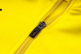 2024 BVB Yellow Hoody Zipper Jacket Tracksuit