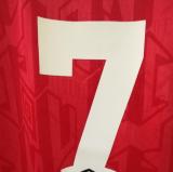 1992/94 M Utd Home Red Retro Long Sleeve Soccer Jersey