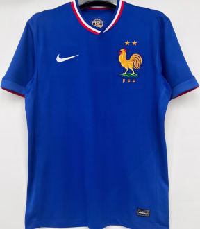 2024/25 France 1:1 Quality Home Blue Fans Soccer Jersey
