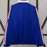 2024 France Blue White Reversible Windbreaker 双面