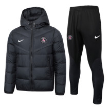 2024 PSG Black Cotton Jacket （A Set）