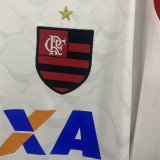 2014 Flamengo Away White Retro Soccer Jersey