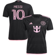 MESSI #10 Inter Miami 1:1 Quality Away Black Fans Jersey 2023/24  胸前新广告 ★★