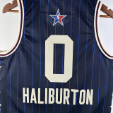 2024 ALL-STAR HALIBURTON #0 Blue NBA Jerseys