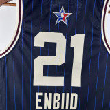2024 ALL-STAR EMBIID #21 Blue NBA Jerseys