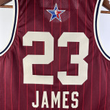 2024 ALL-STAR JAMES #23 Red NBA Jerseys