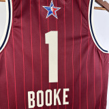 2024 ALL-STAR BOOKE #1 Red NBA Jerseys