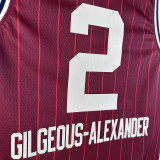 2024 ALL-STAR  GILGEOUS-ALEXANDER #2 Red NBA Jerseys