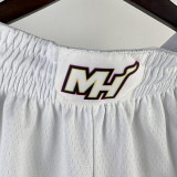 2023/24 Miami Heat White NBA  Pants