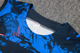 2024 England Blue Inkjet Vest Training Jersey(A Set)喷墨