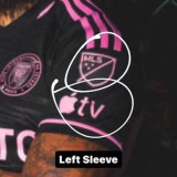 2023/24 Inter Miami Away Black Player Version Soccer Jersey 胸前新广告