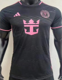 2023/24 Inter Miami Away Black Player Version Soccer Jersey 胸前新广告