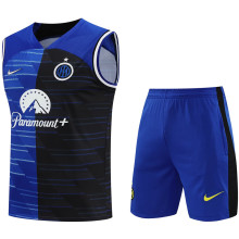 2024 In Milan Blue Vest Training Jersey(A Set)