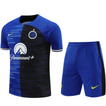 2024 In Milan Blue Short Training Jersey(A Set)