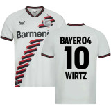 2023/24 Leverkusen Away White Fans Soccer Jersey