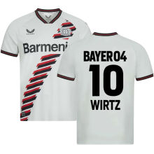 WIRTZ #10 Leverkusen Away Fans Soccer Jersey 2023/24 有号上广告条