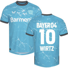 WIRTZ #10 Leverkusen Third Fans Soccer Jersey 2023/24 有号上广告条 ★★