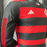 2024/25 Flamengo Home Player Version Long Sleeve Jersey