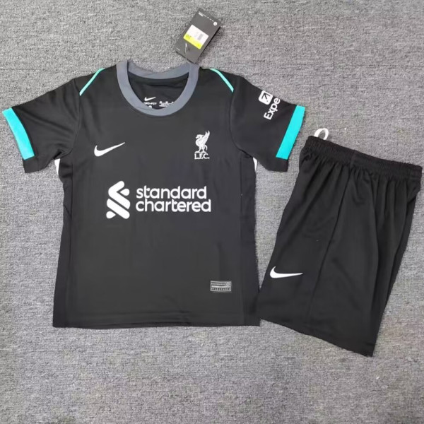 2024/25 LFC Away Black Kids Soccer Jersey